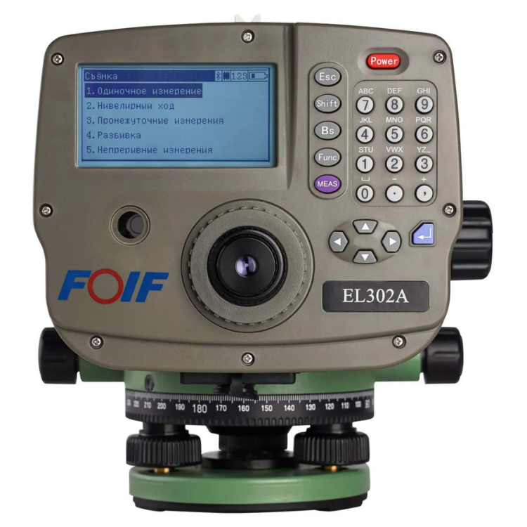 Комплект с цифровым нивелиром FOIF EL302A для точных измерений