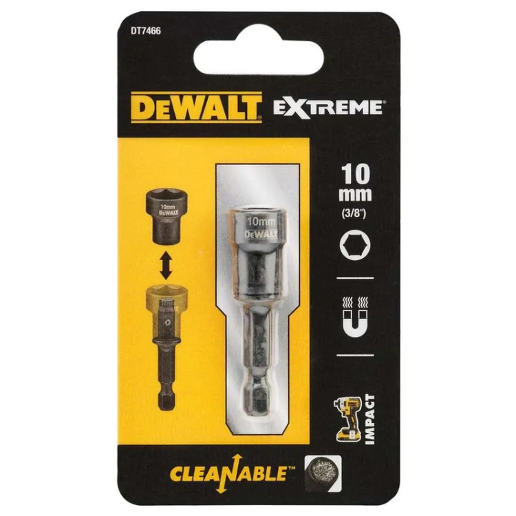 Насадка шестигранная очищаемая 10 мм DEWALT DT7466-QZ