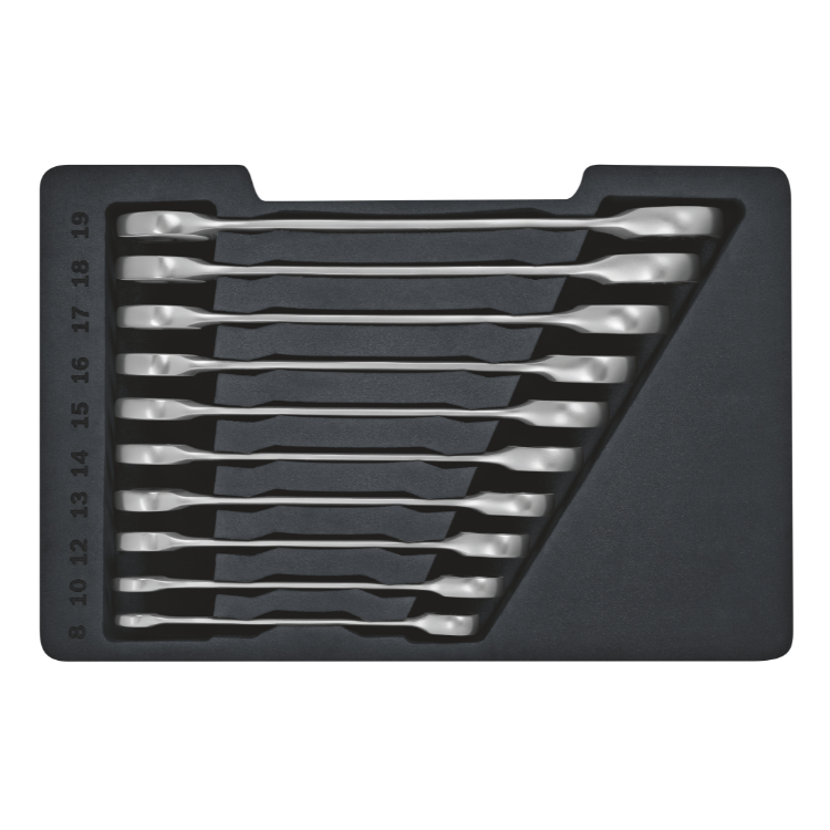 Набор рожковых/комбинированных ключей, 10 шт