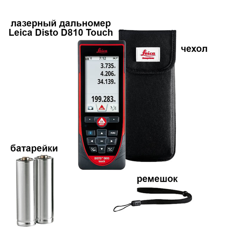 Лазерный дальномер Leica Disto D810 Touch