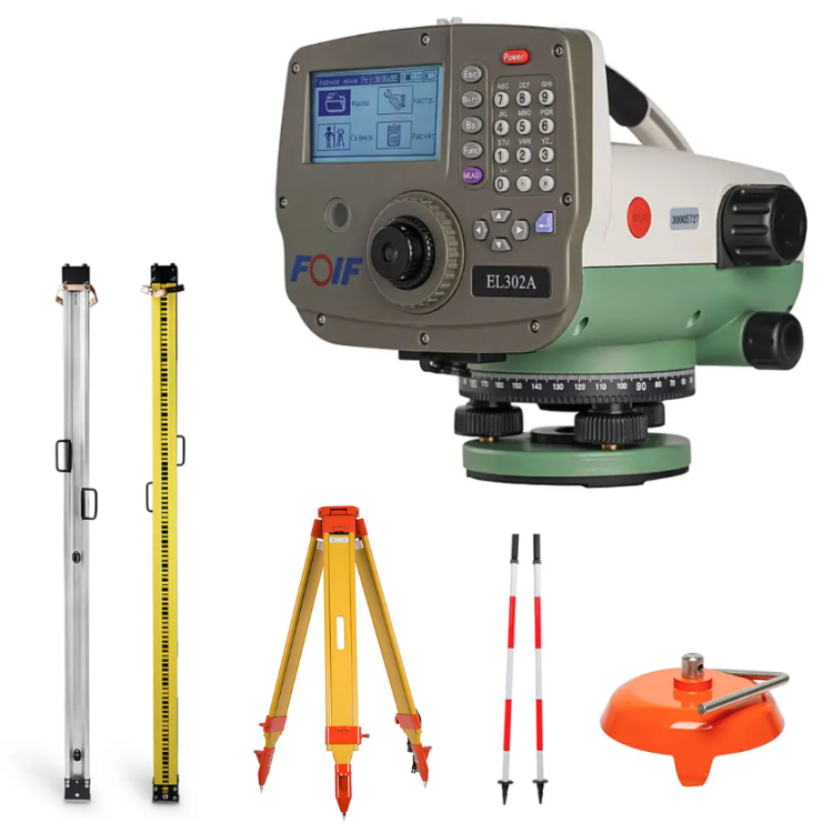 Комплект с цифровым нивелиром FOIF EL302A для точных измерений
