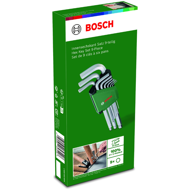 Набор шестигранников, 9 шт