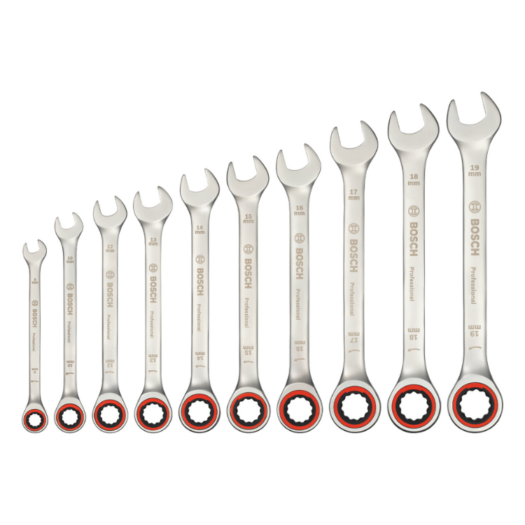 Набор рожковых/комбинированных ключей, 10 шт