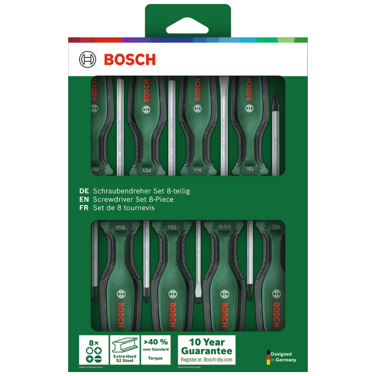 Набор отверток, 8 шт