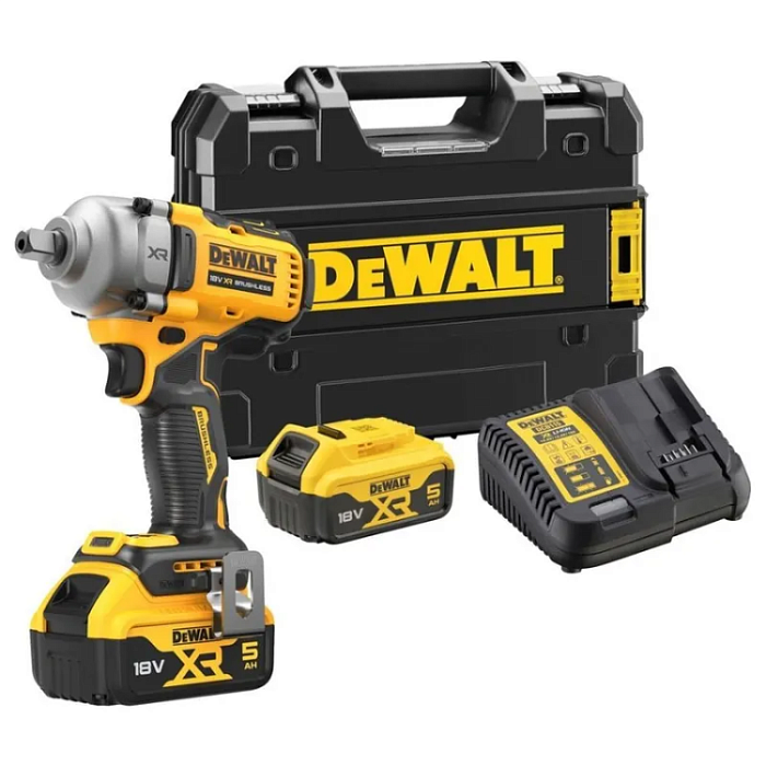 Ударный аккумуляторный бесщёточный гайковерт DeWALT DCF892P2T-QW
