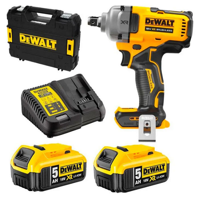Ударный аккумуляторный бесщёточный гайковерт DeWALT DCF892P2T-QW