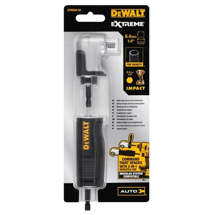 Компактная угловая ударная насадка IMPACT 2 поколения DEWALT