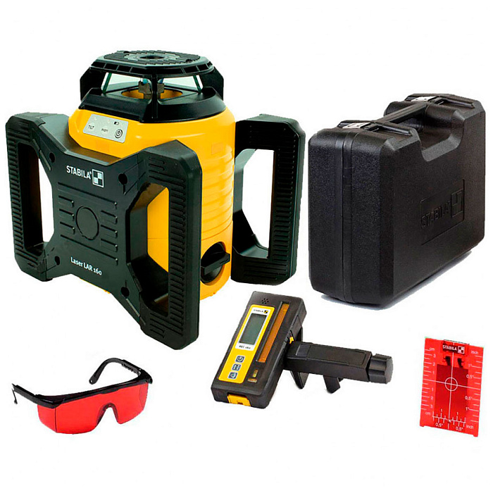 Ротационный лазерный нивелир STABILA LAR 160 + ресивер REC160 RG 19157