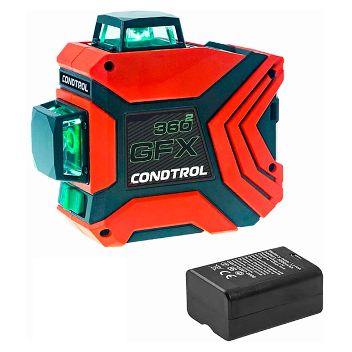 Лазерный уровень Condtrol GFX360-2 Kit с зеленым лучом