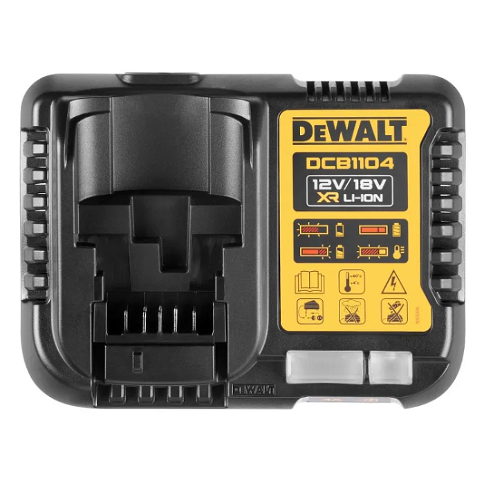 Набор аккумуляторов DCB184 + зарядное устройство DeWALT DCB1104P2-QW