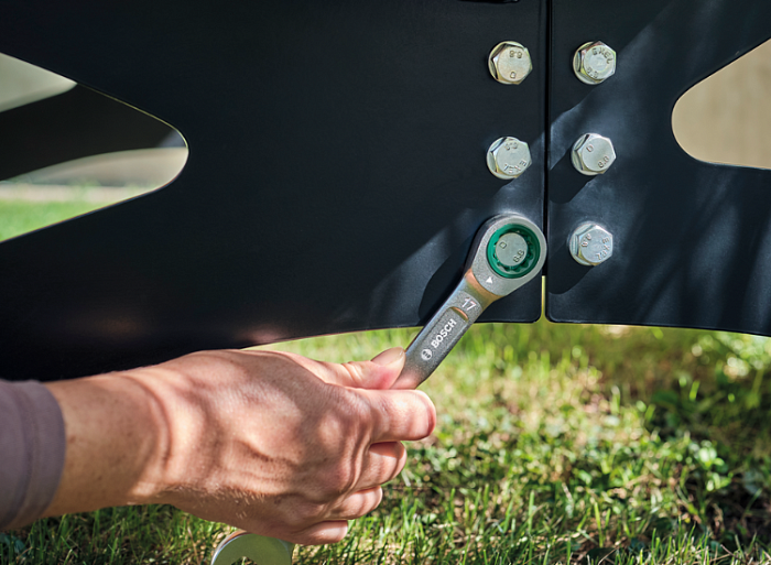 Набор комбинированных ключей с трещоткой, 8 шт