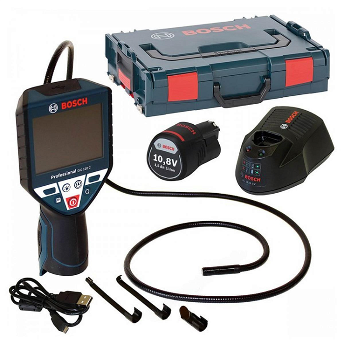 Видеоскоп Bosch GIC 120 C Professional + Аккумулятор 10.8V + L-Boxx
