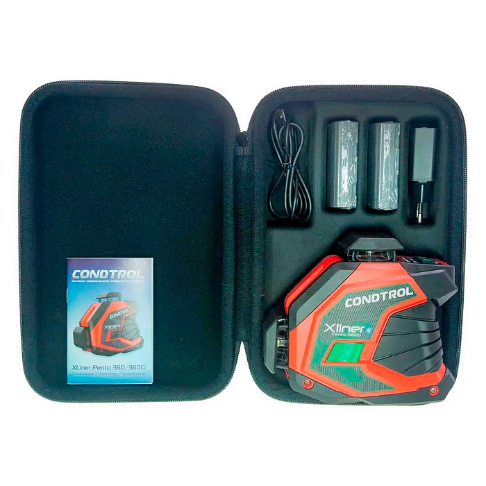 Лазерный уровень Condtrol XLiner Pento 360G с зелёным лучом