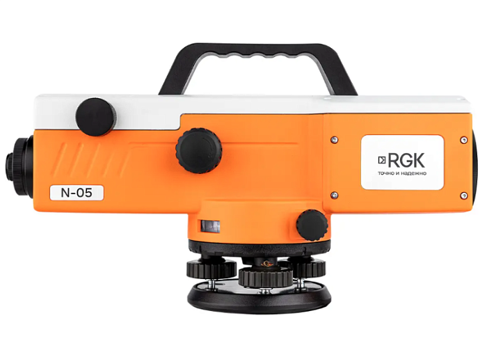 Оптический нивелир RGK N-05, рейки RGK INVAR 52 и штатив RGK ST15