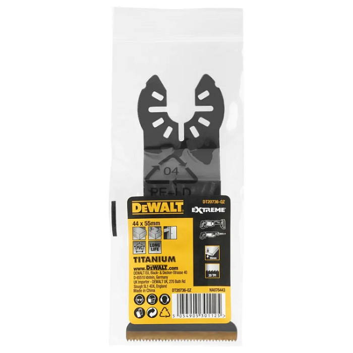 Насадка для многофункционального инструмента DeWALT 44х55мм
