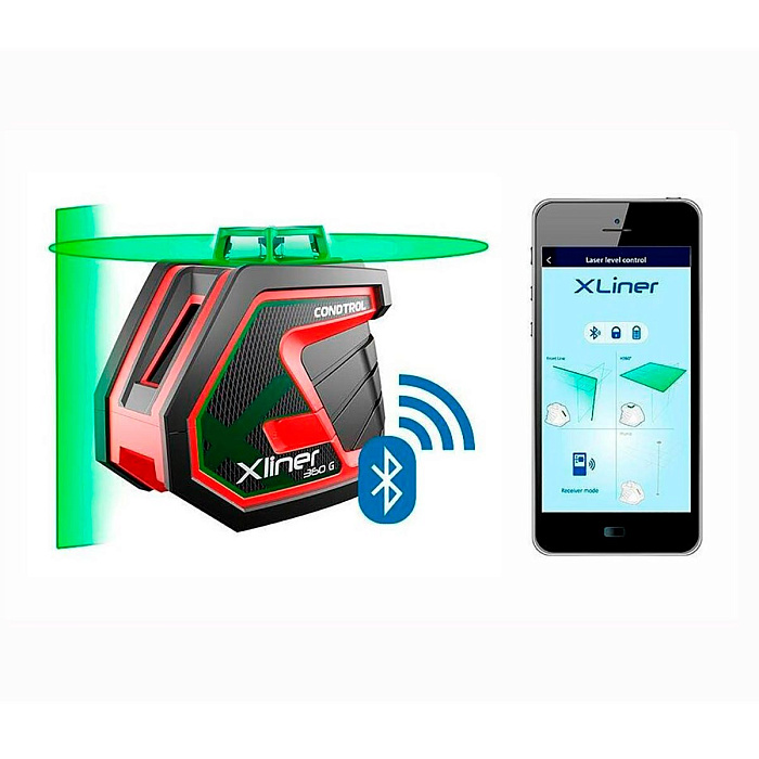Лазерный нивелир Condtrol XLiner 360G Kit с зеленым лучом