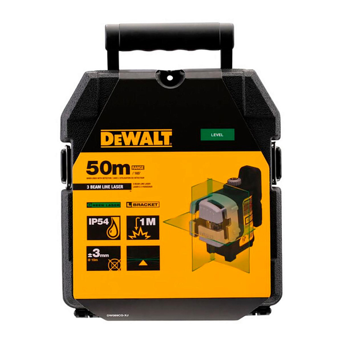 Лазерный уровень DEWALT DW089CG с зеленым лучом