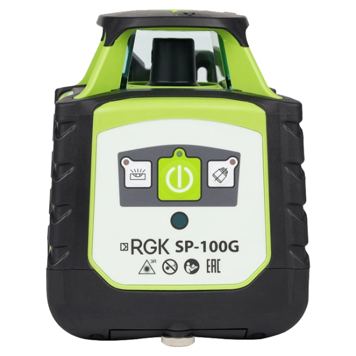 Комплект ротационный нивелир RGK SP-100G с элевационным штативом и рейкой 3 м COMBO