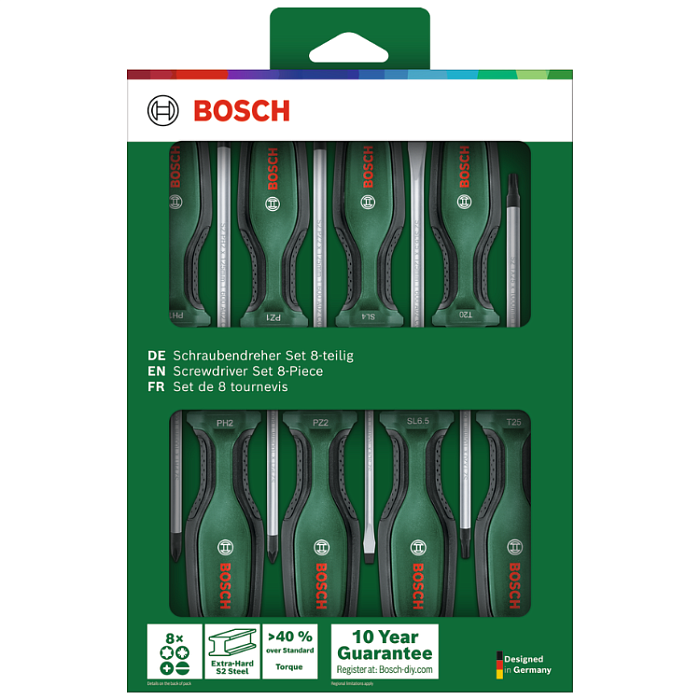 Набор отверток, 8 шт